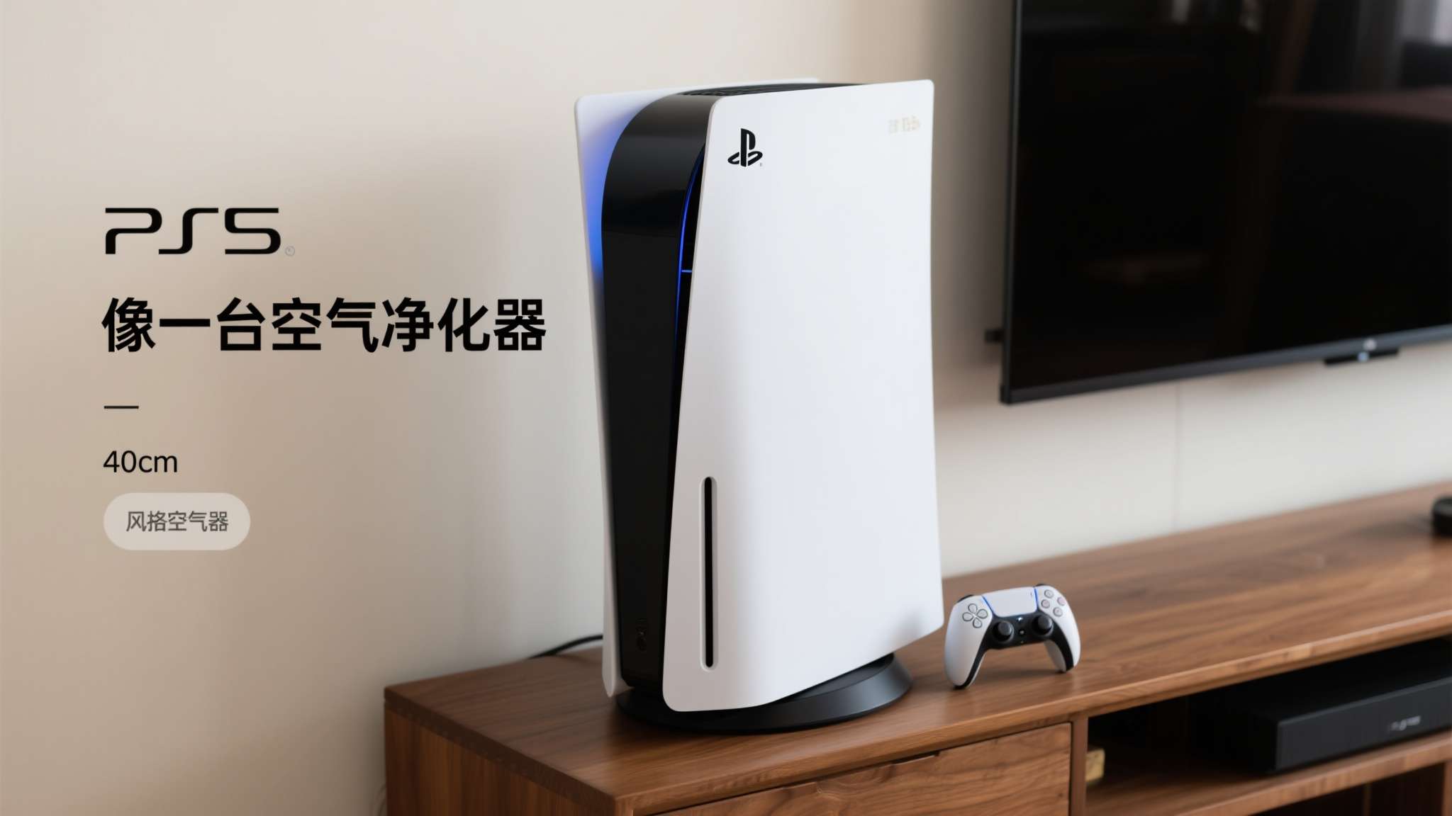 DIY达人嫌PS5太丑爆改主机外壳:PS5变身方正造型! PS5的外壳设计采用大面积白色曲面拼接黑色主体,整体体积庞大,高度接近40厘米,